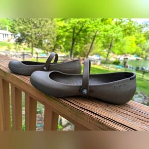 Crocs Mary Jane Flats Brown